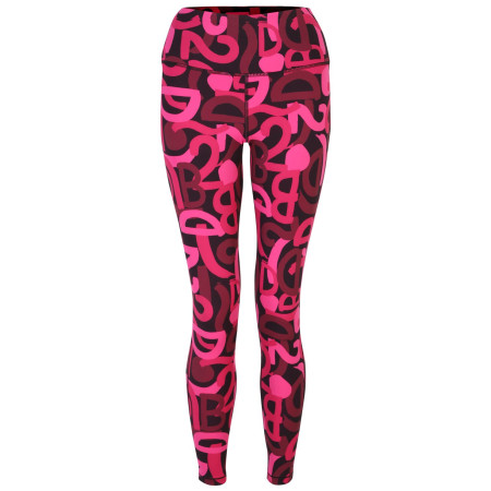 Damskie legginsy Dare 2b Influential Leging 2023 różowy Pure Pink Graffiti