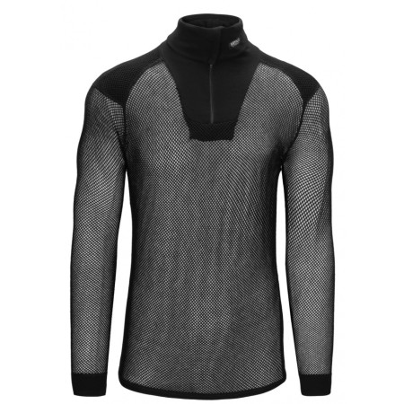 Golf męski Brynje of Norway Super Thermo Zip polo Shirt czarny
