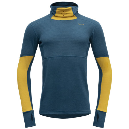 Męska bluza Devold Expedition Arctic Pro Hoodie niebieski/żółty Flood