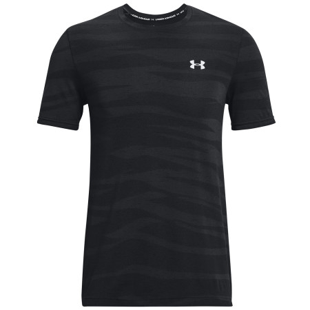 Koszulka męska Under Armour Seamless Novelty SS czarny Black / / Mod Gray