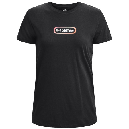 Koszulka damska Under Armour GRADIENT PILL SS czarny Black/White