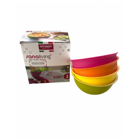 Zestaw misek Omada Sanaliving Bowls Set 4x 0,5L