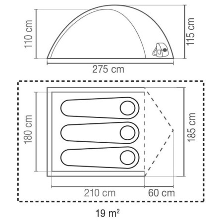 Namiot turystyczny Coleman Darwin Summer 3