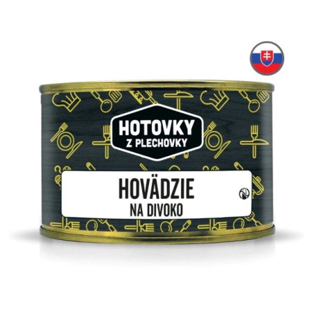 Danie główne Hotovky z plechovky Wołowina duszona 400g
