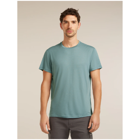 Męska koszulka Icebreaker Men Merino Blend Core SS Tee jasnoniebieski BLUE ASH