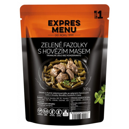Gotowe jedzenie Expres menu Zielona fasolka z wołowiną 30