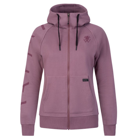 Bluza damska Rafiki Nuria Zip fioletowy grape shake