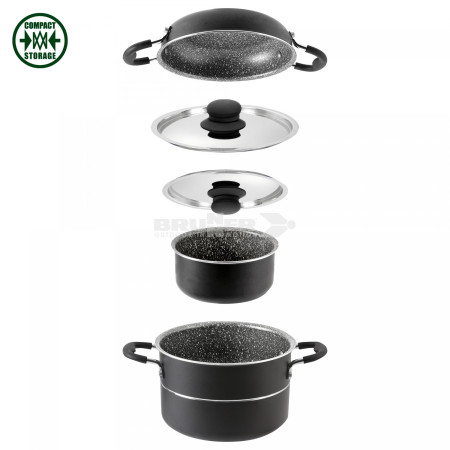 Zestaw naczyń Brunner Pirate 6+1 18 cm