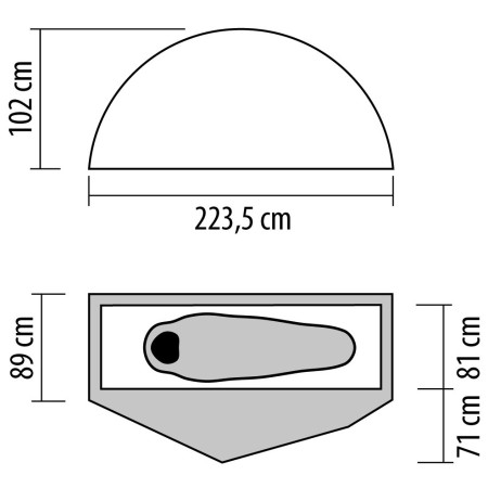 Namiot turystyczny NEMO Equipment Dragonfly OSMO 1P