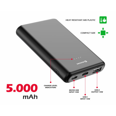Powerbank Swissten Power Line 5000 mAh