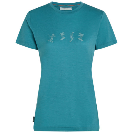 Koszulka damska Icebreaker Women Merino 150 Tech Lite SS Tee Snow Day jasnoniebieski Topaz