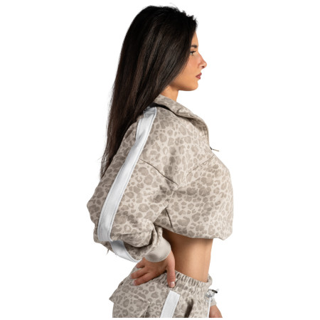 Bluza damska Nebbia Half-Zip Leopard Sweatshirt Primal