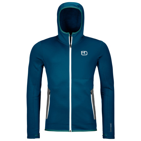 Męska bluza Ortovox Fleece Hoody niebieski PetrolBlue