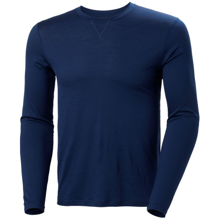 Męska koszulka Helly Hansen Hh Merino Crew niebieski Ocean