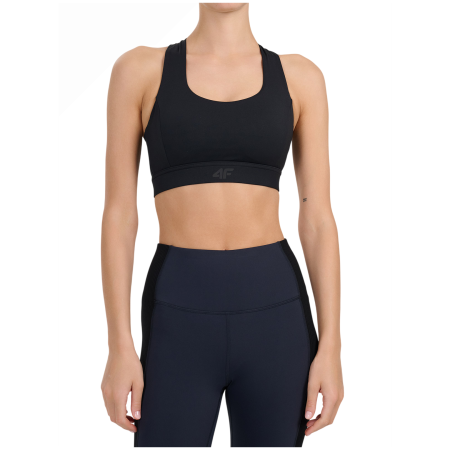 Sportowy biustonosz 4F Sport Bra F256 czarny Deep Black