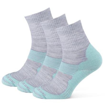 Skarpetki Zulu Merino Allseason 3-pack turkus/szary turquoise/grey