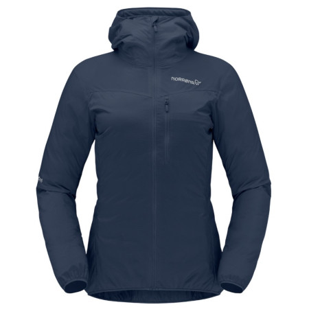 Kurtka damska Norrona falketind aero60 Zip Hood ciemnoniebieski Indigo Night