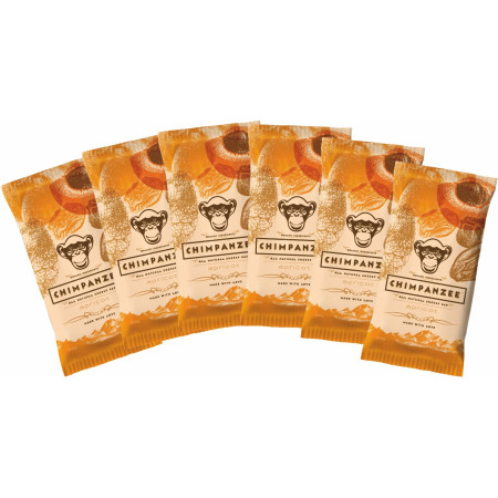 Zestaw Chimpanzee Energy Bar Apricot 55g pomarańczowy Apricot