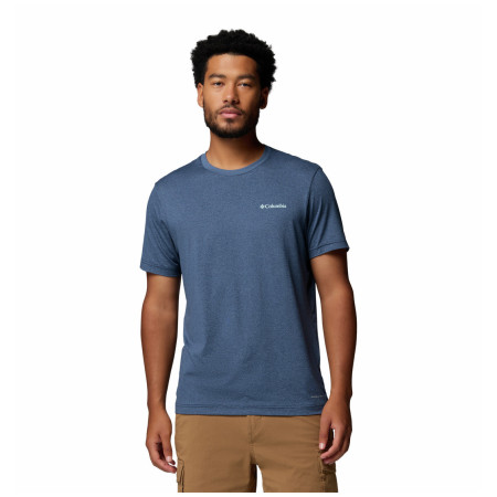 Koszulka męska Columbia Parsons Point™ SS Back Graphic Tee niebieski Collegiate Navy Heather, Linear Peaks