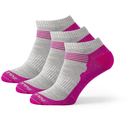 Skarpetki Zulu Merino Summer 3-pack różówy/szary grey/pink