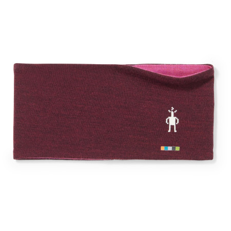 Opaska Smartwool Merino 250 Reversible Headband bordowy black cherry heather