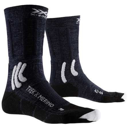 Skarpetki X-Socks Trek X Merino ciemnoniebieski MIDNIGHT BLUE/ARCTIC WHITE