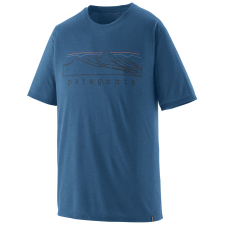 Koszulka męska Patagonia Men's Capilene Cool Trail Shirt - Stratapeaks niebieski Aquatic Blue