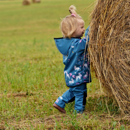 Dziecięce spodnie softshellowe WAMU Jednorožci