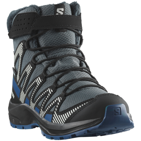 Dziecięce buty zimowe Salomon Xa Pro V8 Winter Waterproof niebieski Turbulence / Black / Dark Blue