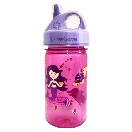 Butelka dla dziecka Nalgene Grip-n-Gulp 350 ml różowy/fioletowy PinkPurpleMermaid