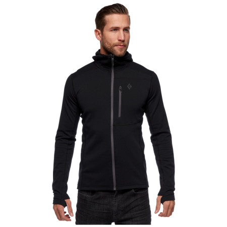 Męska bluza Black Diamond Coefficient Fleece Hoody czarny Black