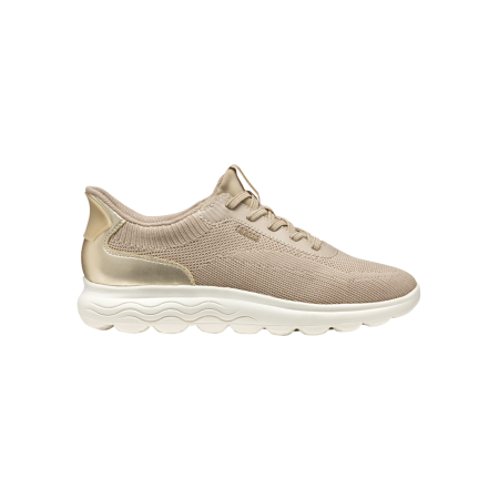 Buty damskie Geox D Spherica Plus złoty LT TAUPE/LT GOLD