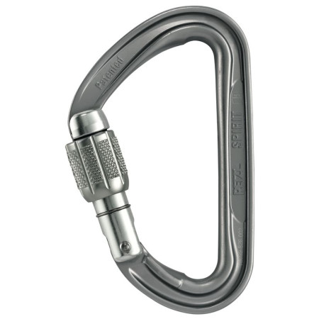 Karabinek Petzl Spirit Screw Lock szary