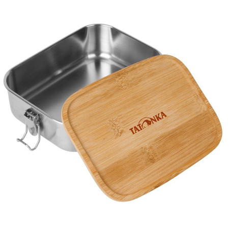 Pojemnik śniadaniowy Tatonka Lunch Box I 1000 Bamboo brązowy/srebrny