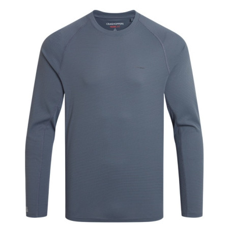 Koszulka męska Craghoppers NosiLife SolarShield+ LS T-Shirt ciemnoszary Dark Pewter