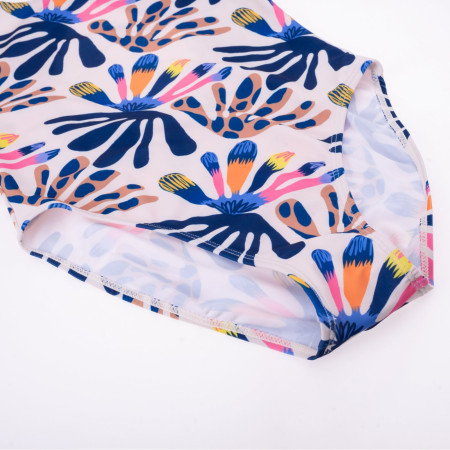 Strój kąpielowy dla dzieci Aquawave Salava Jr - Summer Beige Flower Print