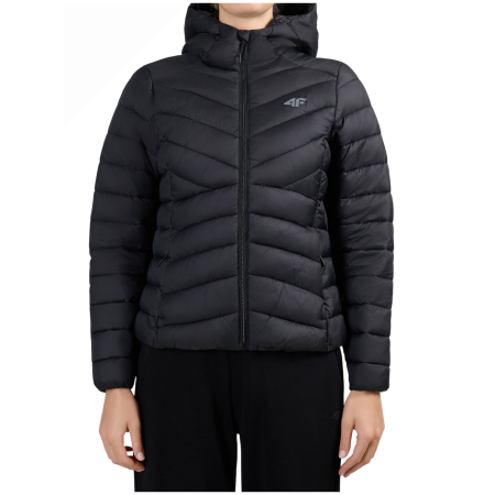 Kurtka zimowa damska 4F Down Jacket F0924 czarny Deep Black