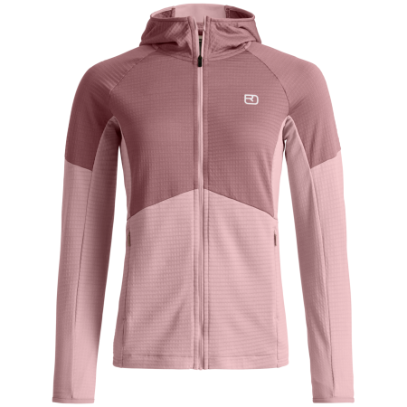Bluza damska Ortovox Fleece Light Grid Hoody W różowy Dawn Rose