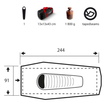 Namiot turystyczny Trimm Solo Sand