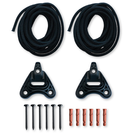 Lina montażowa La Siesta Uchycení sítě Home Rope czarny Black