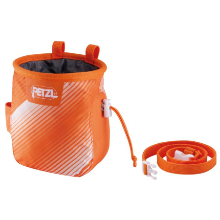 Worek na magnezję Petzl Saka pomarańczowy Orange White