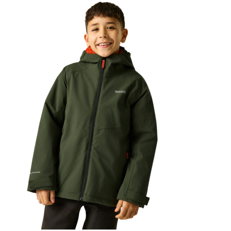 Dziecięca kurtka zimowa Regatta Hillain Warm Lined Dark Khaki