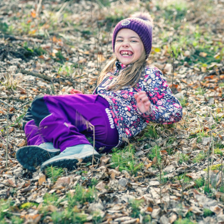 Dziecięce spodnie softshellowe WAMU Fuchsiová