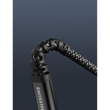 Kabel do ładowania i przesyłania danych Swissten Kevlar 4in1 3A 1,5 m