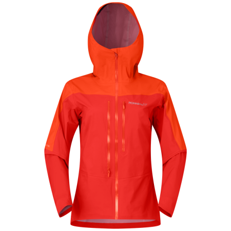 Kurtka damska Norrona falketind dri1 Jacket pomarańczowy Aura Orange