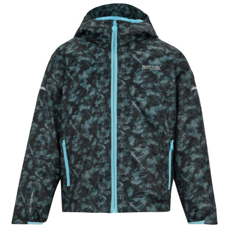 Kurtka dziecięca Regatta Printed Lever II ChiBluScCamo ciemnoniebieski ChiBluScCamo