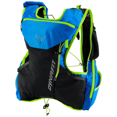 Plecak biegowy Dynafit Alpine 9 czarny/niebieski MykonosBlue/FlooYellow