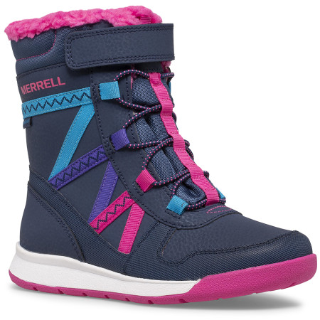 Śniegowce dziecięce Merrell Snow Crush 2.0 Wtpf niebieski/różowy NavyMulti