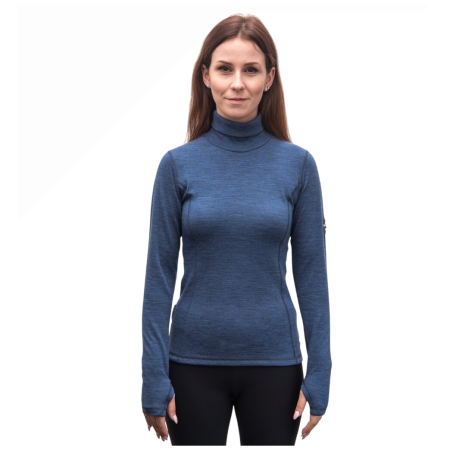 Damska koszulka Sensor Merino Bold Roll Neck dl.rukáv