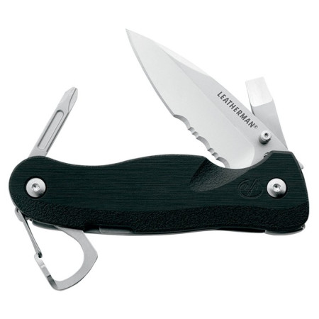 Nóż składany Leatherman Crater C33TX czarny/srerbny